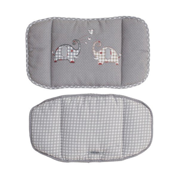 Pelēks bērnu pusdienu krēsliņa spilvens Jumbo twins – Roba