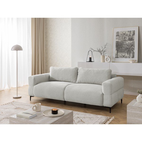 Gaiši pelēks dīvāns 217 cm Helio – Ropez-image-4