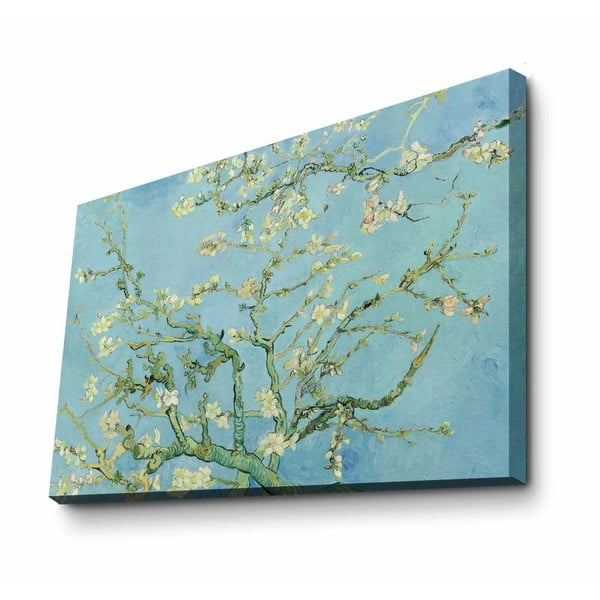 Gleznas reprodukcija uz audekla Vincen t Van Gogh Almond Blossom, 100 x 70 cm-image-3