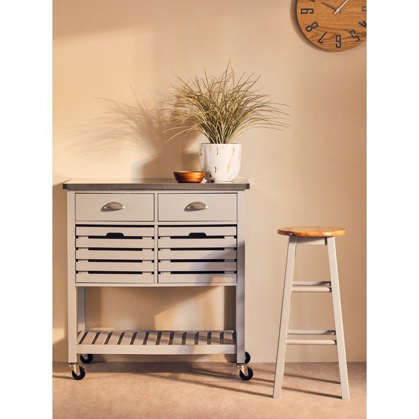 Servēšanas galdiņš uz riteņiem 46x86 cm Frankfurt – Premier Housewares-image-2