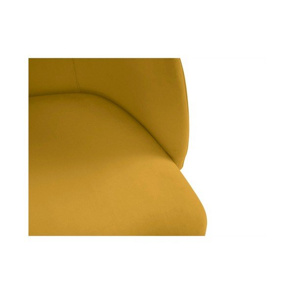 Dzeltens samta ēdamistabas krēsls Windsor & Co Sofas Aurora-image-4