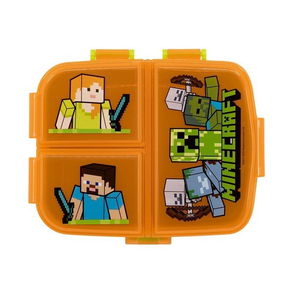 Oranža plastmasas bērnu pusdienu kārba Minecraft – STOR