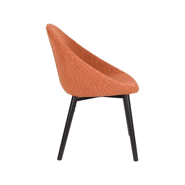 Oranžs polsterēts ēdamistabas krēsls Fenna – Dutchbone-image-4