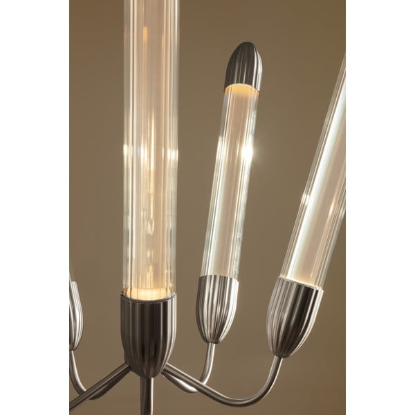 Sudraba krāsas tērauda piekaramā lampa ar stikla abažūru ø 69 cm Lemon Squeeze – UMAGE-image-2