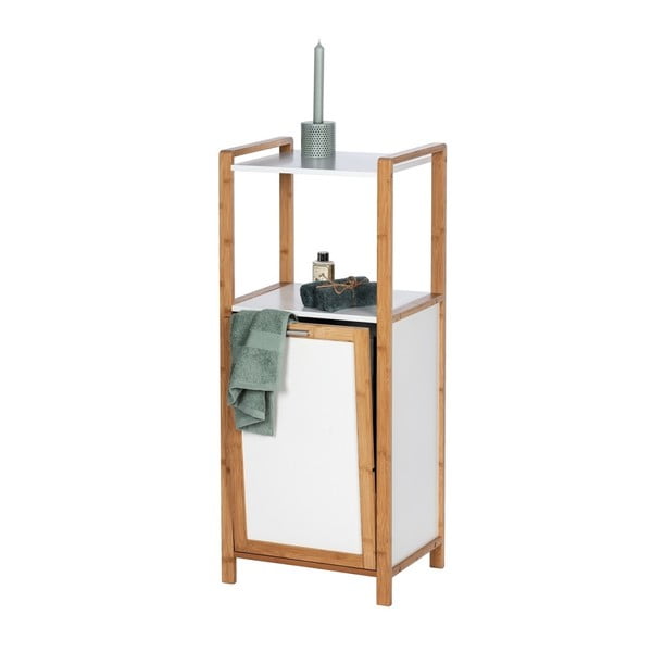 Balts/dabīga toņa bambusa vannas istabas plaukts 40x95 cm Finja – Wenko-image-4