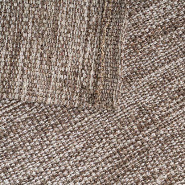 Brūns divpusējs paklājs no vilnas maisījuma 80x150 cm – Ixia-image-3