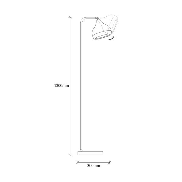Melna un vara krāsas stāvlampa Opviq lights Yildo-image-3