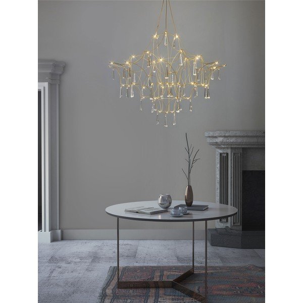Zelta krāsas metāla LED piekaramā lampa ø 80 cm Goro – Nova Luce-image-2