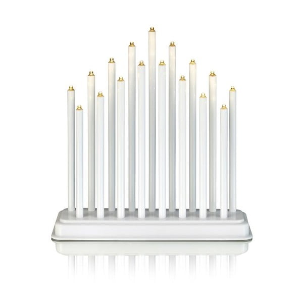 Balts LED sveču turētājs Markslöjd Chester, augstums 30 cm