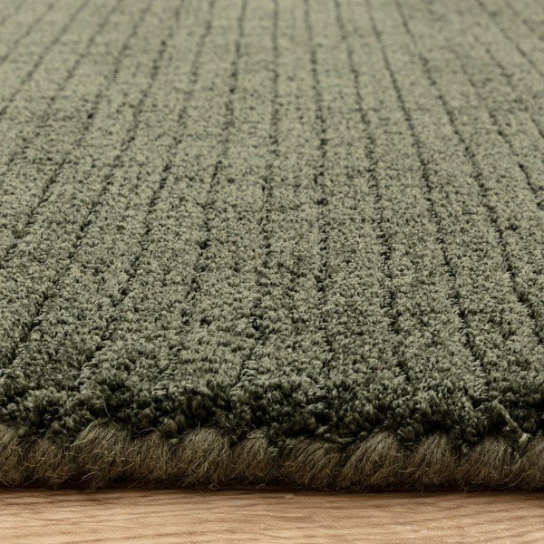 Tumši zaļš ar rokām darināts paklājs 160x230 cm – Asiatic Carpets-image-2
