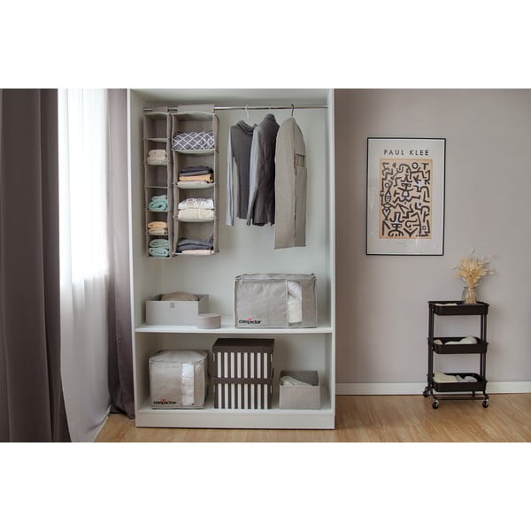 Pelēka uzglabāšanas kaste Compactor Oxford, 42 x 26 cm-image-2