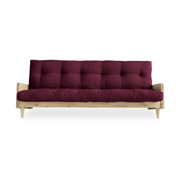 Izvelkamais dīvāns Karup Design Indie Natural Clear/Bordeaux