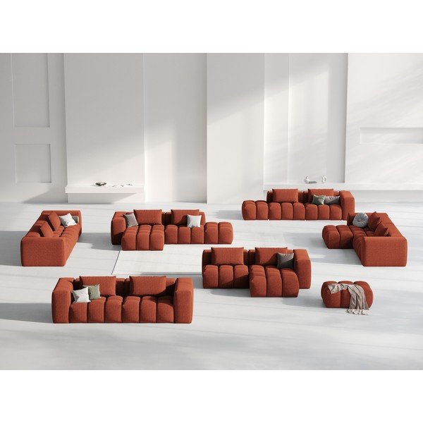 Terakotas oranžs stūra dīvāns (ar labo stūri/ar zvilni) Verona – Cosmopolitan Design-image-1