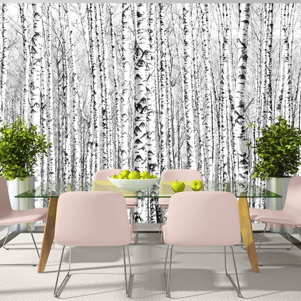 Lielformāta tapetes Artgeist Birch Forest, 400 x 280 cm-image-1