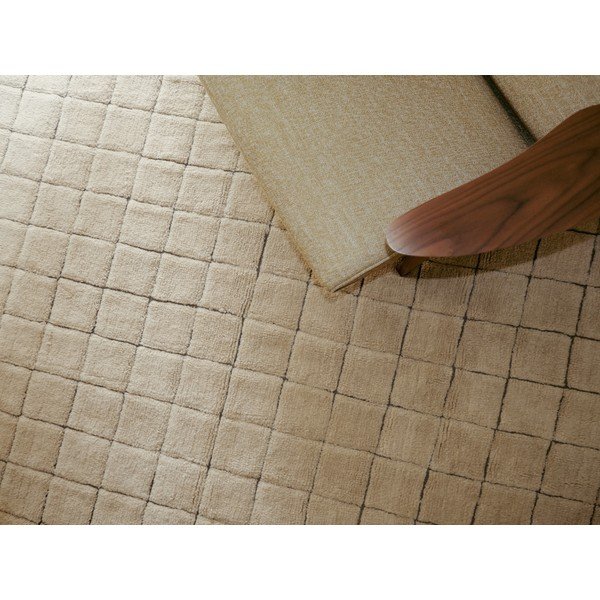 Dzintara dzeltens ar rokām darināts vilnas paklājs 170x240 cm Mosaic Amber – Lorena Canals-image-3