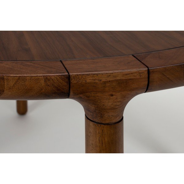 Apaļš ēdamgalds ar riekstkoka imitāciju ø 128 cm Storm – Zuiver-image-3