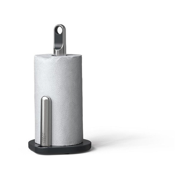 Tumši pelēks plastmasas papīra dvieļu statīvs Hold – Joseph Joseph-image-4