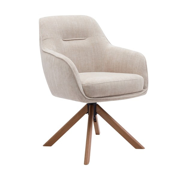 Krēmkrāsas polsterēti ēdamistabas krēsli (2 gab.) Avola – Unique Furniture