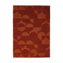 Terakotas oranžs ar rokām darināts vilnas paklājs 200x290 cm Gigi – Flair Rugs