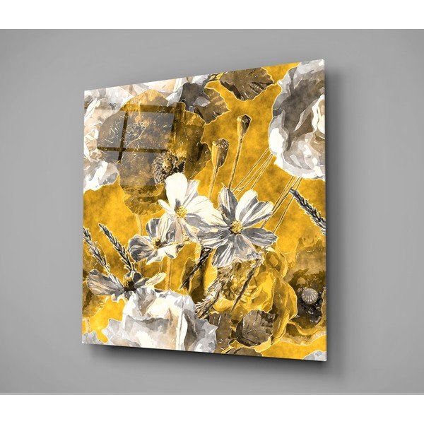 Stikla glezna Insigne Daisies, 40 x 40 cm-image-3