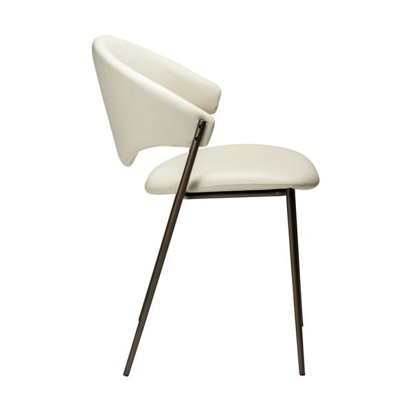 Ziloņkaula krāsas mākslīgās ādas pusdienu krēsls Zone – DAN-FORM Denmark-image-2