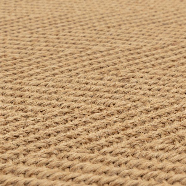 Dabīga toņa divpusējs/ar rokām darināts džutas paklājs 200x290 cm Bordo Herringbone Linen – Asiatic Carpets-image-2