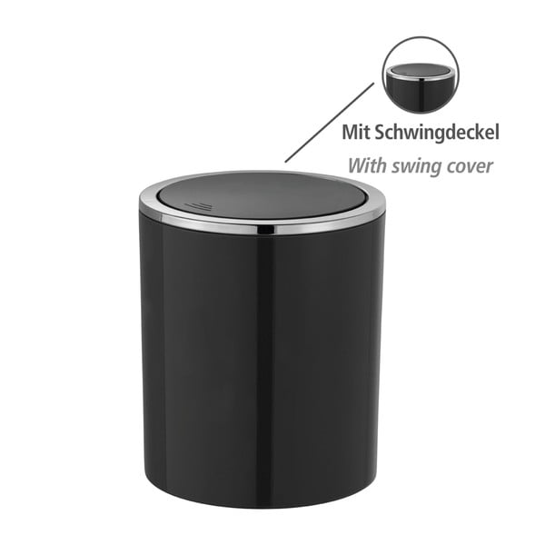 Melns Wenko Inca atkritumu grozs, 2 l-image-2