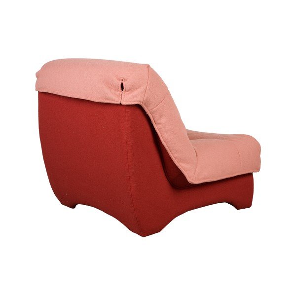 Sarkans/rozā atpūtas krēsls Twister – White Label-image-4