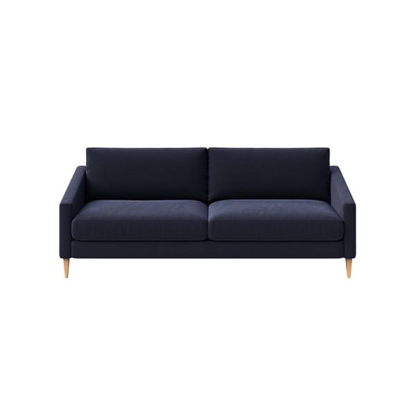 Tumši zils samta dīvāns 200 cm Karoto – Ame Yens