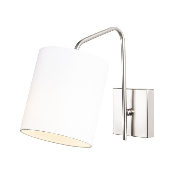 Balta/sudraba krāsas sienas lampa Ve – Opviq lights-image-2