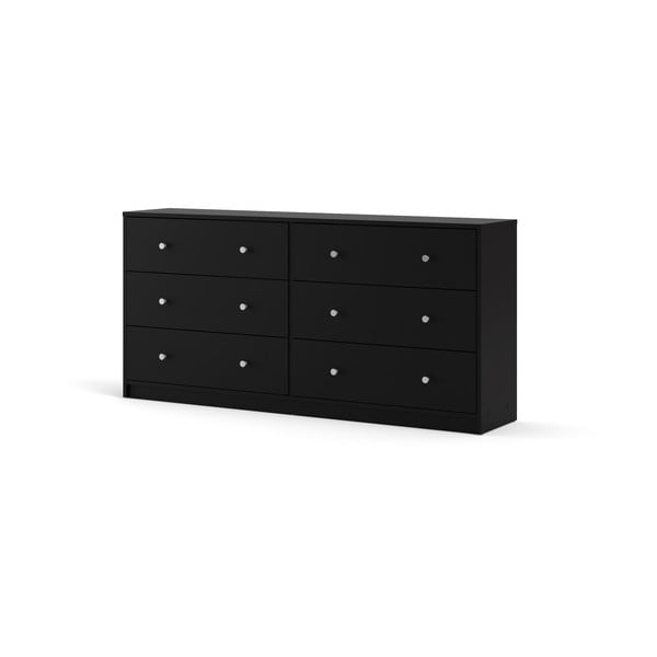 Melna kumode Tvilum May, 143 x 68 cm-image-3