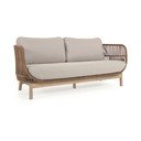Bēšs polsterēts dārza dīvāns Catalina – Kave Home