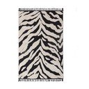 Melnbalts paklājs 133x190 cm Esra Zebra – Flair Rugs