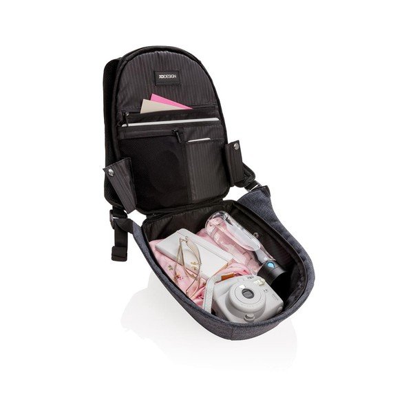 Zili pelēka dāmu drošības mugursoma XD Design Elle Protective, 8 l-image-1