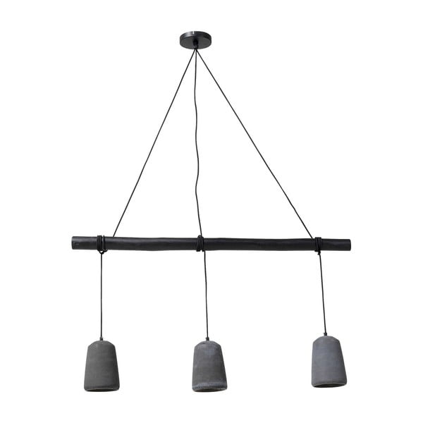 Antracīta pelēka piekaramā lampa ø 15 cm Concrete – Kare Design