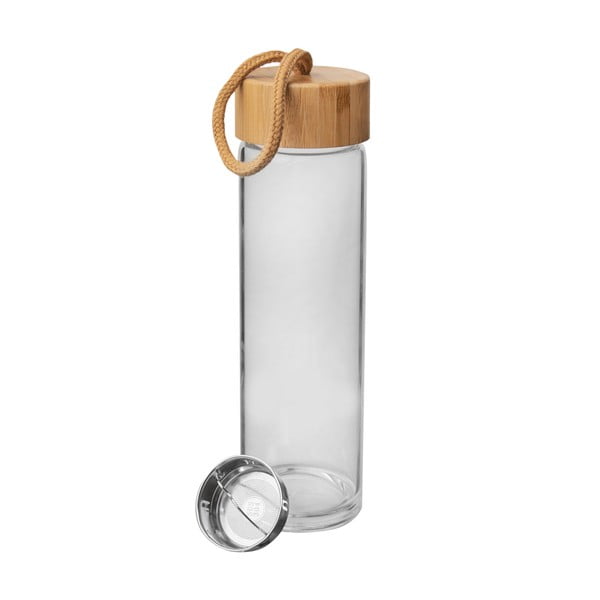 Stikla ūdens pudele ar bambusa vāku Orion, 500 ml-image-3