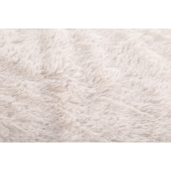 Balts/bēšs pleds no mākslīgās kažokādas 150x200 cm Ruby – Tiseco Home Studio-image-2