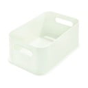 Balta uzglabāšanas kaste ar rokturiem iDesign Eco, 21,3 x 30,2 cm