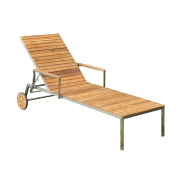 Brūns metāla dārza zvilnis Denver – Garden Pleasure-image-1