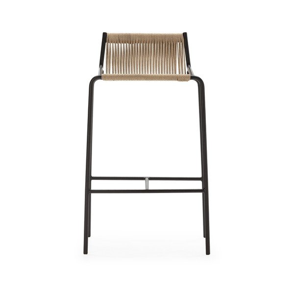 Bēšs metāla bāra krēsls (sēdekļa augstums 65 cm) Emily – Marckeric-image-4