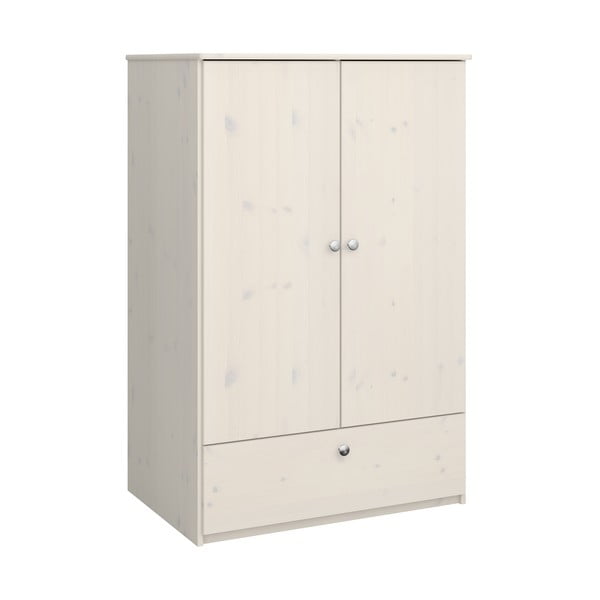 Balts bērnu skapis no priedes koka 80x123 cm Memphis – Tvilum-image-2