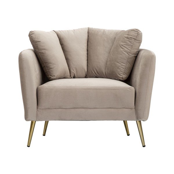 Pelēkbrūns samta atpūtas krēsls Kiev – Mauro Ferretti-image-2