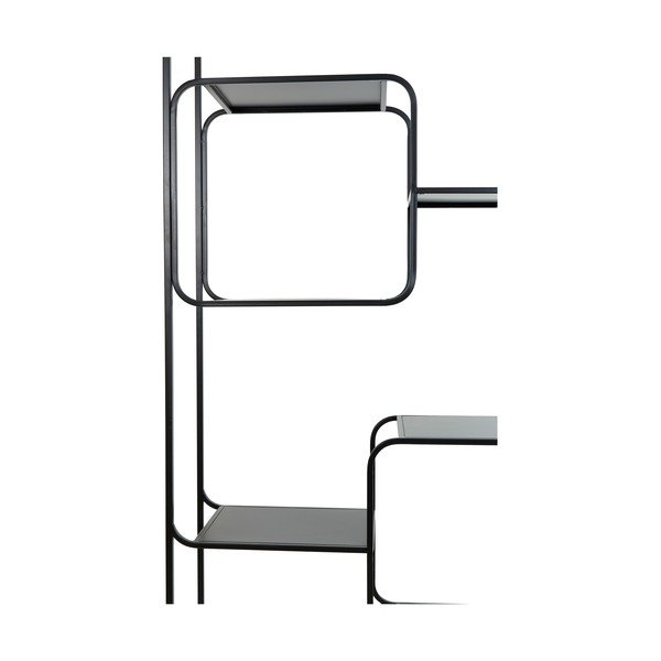 Melns metāla grāmatu plaukts 100x206 cm Winston – Light & Living-image-4