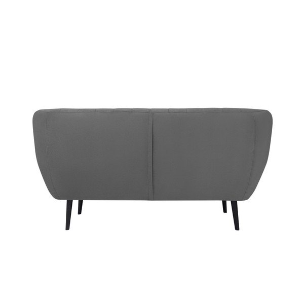 Pelēks divvietīgs dīvāns Mazzini Sofas Toscane, melnas kājas-image-2