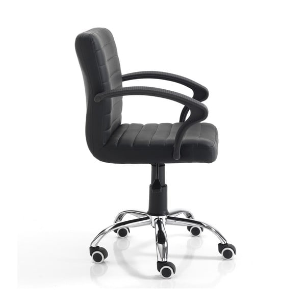 Melns biroja krēsls uz riteņiem Tomasucci Pany-image-1