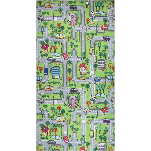 Zaļš bērnu paklājs 120x180 cm Green Neighborhood – Vitaus