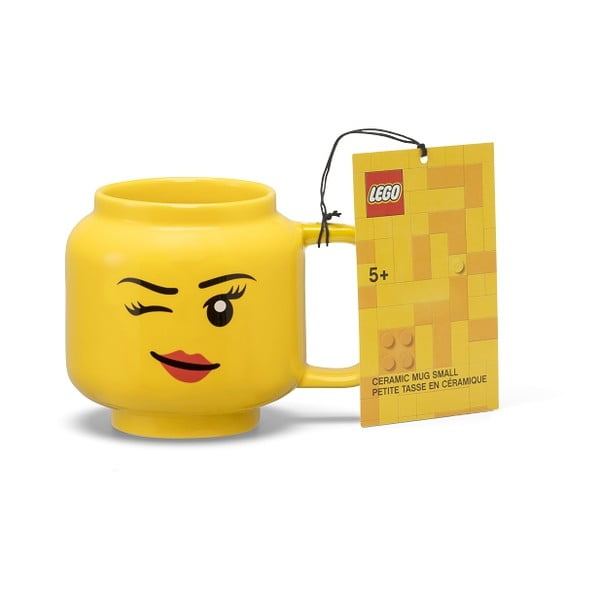 Dzeltena keramikas krūze bērniem 255 ml Head – LEGO®-image-3