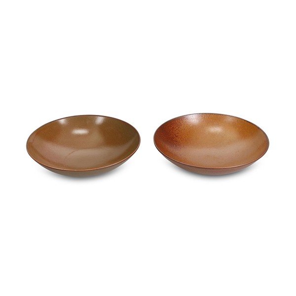 Brūns zupas porcelāna šķīvis ø 26 cm Ovio – BonBistro-image-3