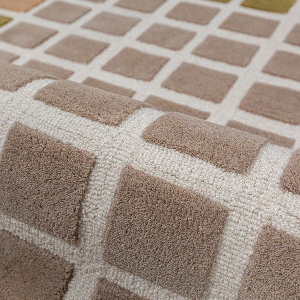 Zaļš ar rokām darināts vilnas paklājs 200x290 cm Renga Wool – Flair Rugs-image-4