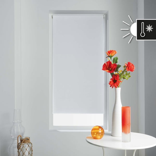 Balta tekstila žalūzija 90x180 cm Occult – douceur d'intérieur-image-2